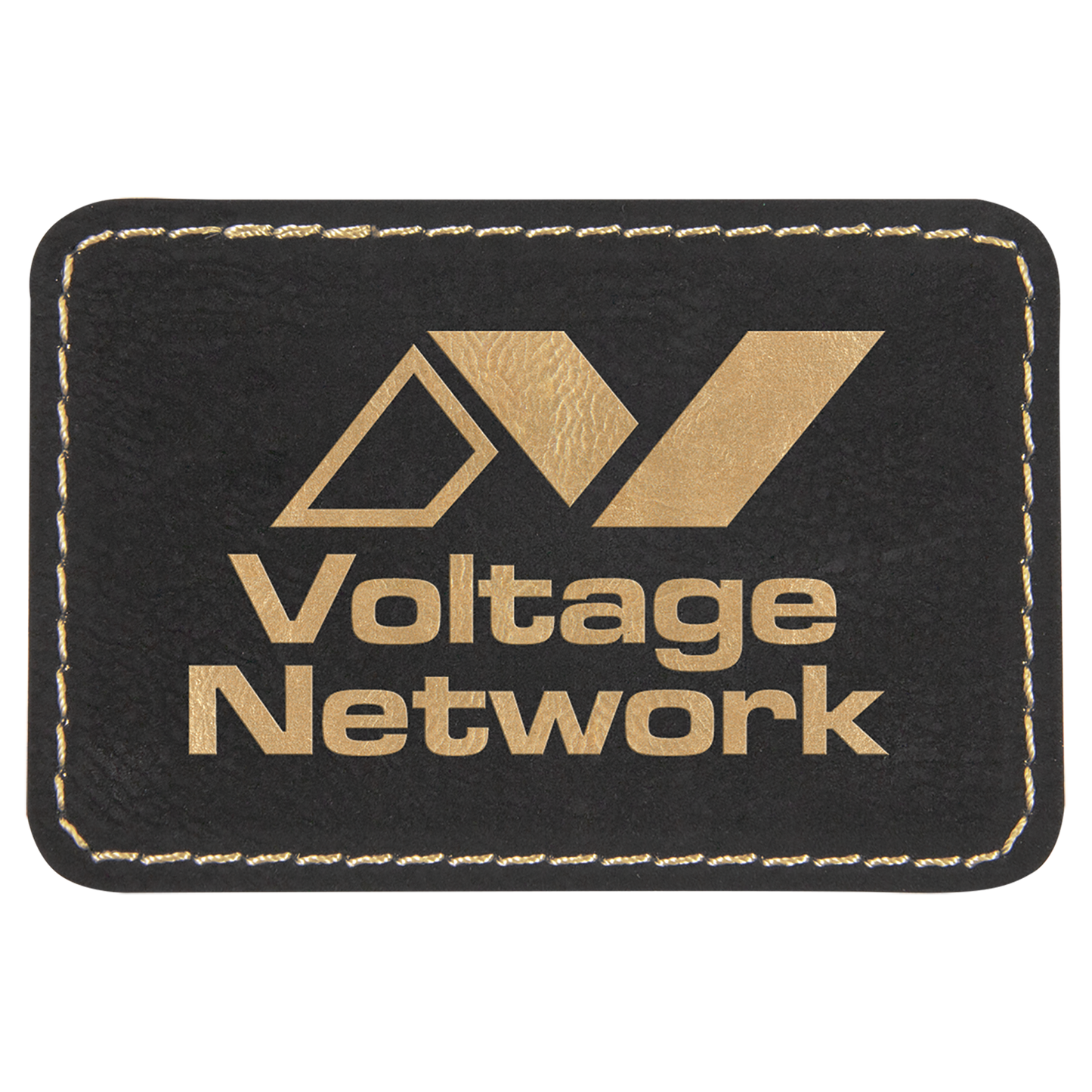 3"x2" Rectangle Leatherette Patch with Adhesive