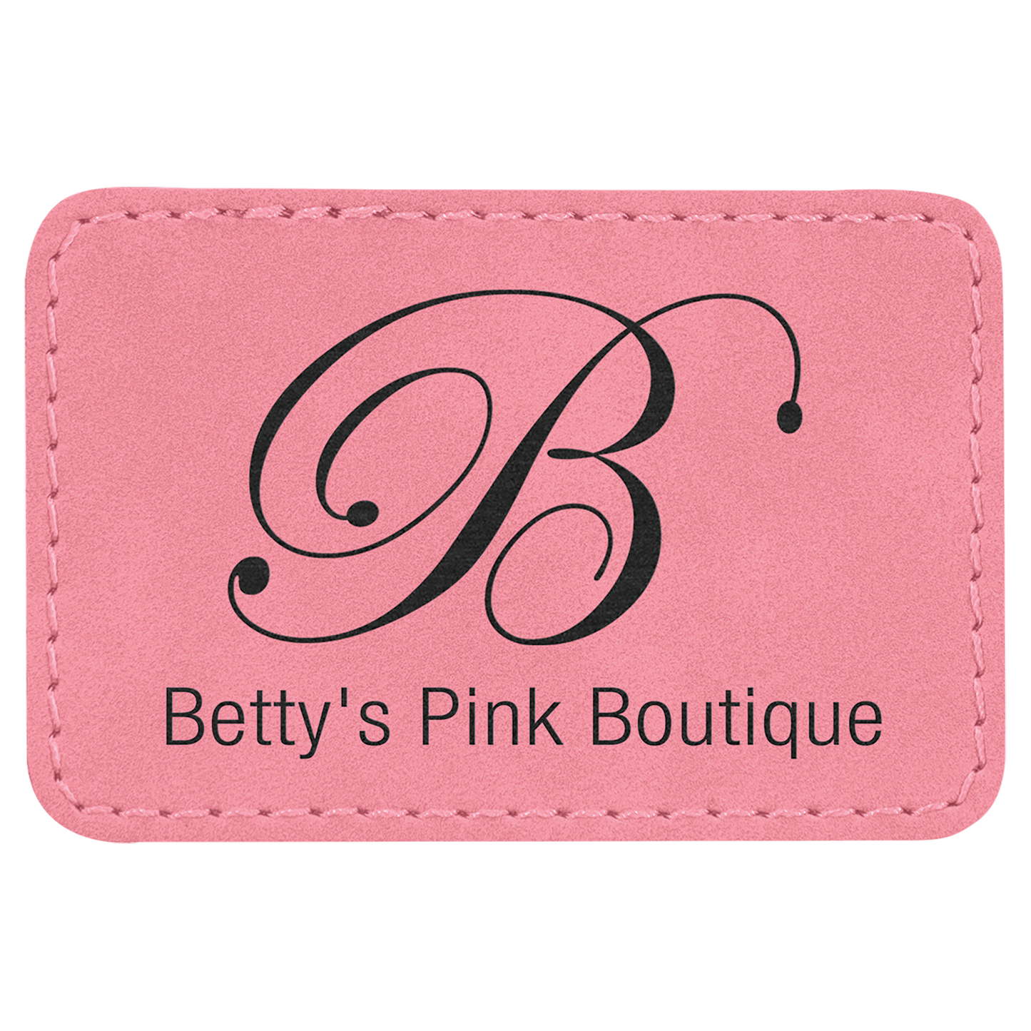 3"x2" Rectangle Leatherette Patch with Adhesive